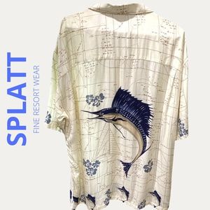 Splatt Fine Resort Wear Hawaiian Dad Shirt